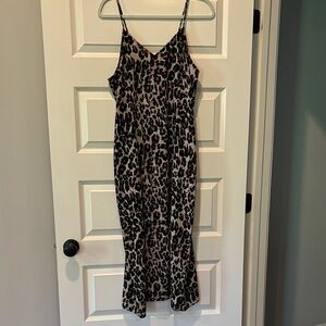 Leopard Print Maxi Dress